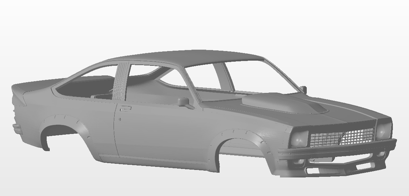 1 24 holden torana a9x 2 door - scale-bodies 2dr maloo monaro gts australian muscle car vehicle body aussie 3d print model - Mito3D
