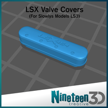1 24 lsx valve covers tamiya aoshima fujimi model ls3 v8 engine 3d print model - Mito3D