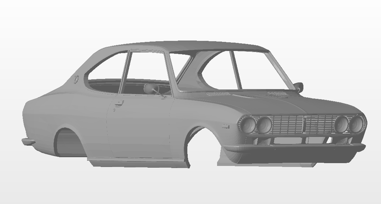 1 24 mazda rx2 2 door - scale-bodies rotary 13b 12a capella rx3 rx4 rx7 australian muscle car vehicle body aussie 3d print model - Mito3D