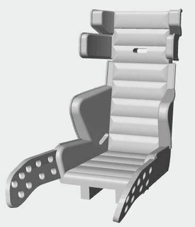 1 24 nascar stock car seat v8 race scale 3d print model - Mito3D