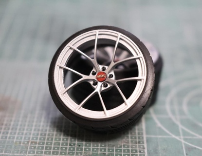 1 24 escala bbs ri d 20 rodas roda bbsrid aoshima Tamiya Elegoo 3d print model - Mito3D