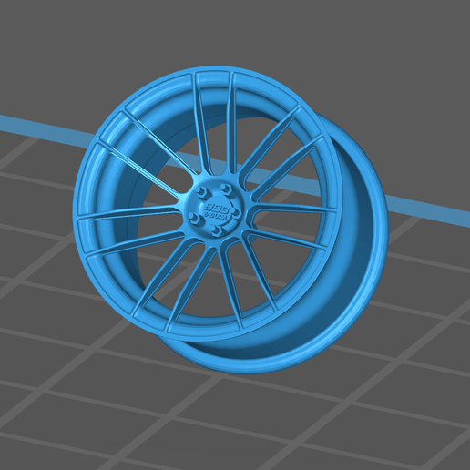 1 24 scale bbs wheels 19 inch 3D print model - Mito3D