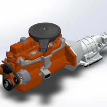 1 24 échelle Chevy 250 i6 moteur 3d print model - Mito3D