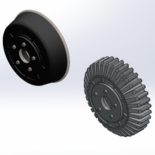 1 24 échelle tambour frein pack Jeu 3d print model - Mito3D
