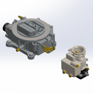 1 24 escala Edelbrock carburador Arquivo pacote carboidrato 3d print model - Mito3D