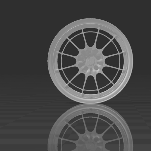 1 24 scale enkei rim 18 '' 195 mm tamiya - aoshima fujimi tool car rims wheels wheel diecast 3D print model - Mito3D
