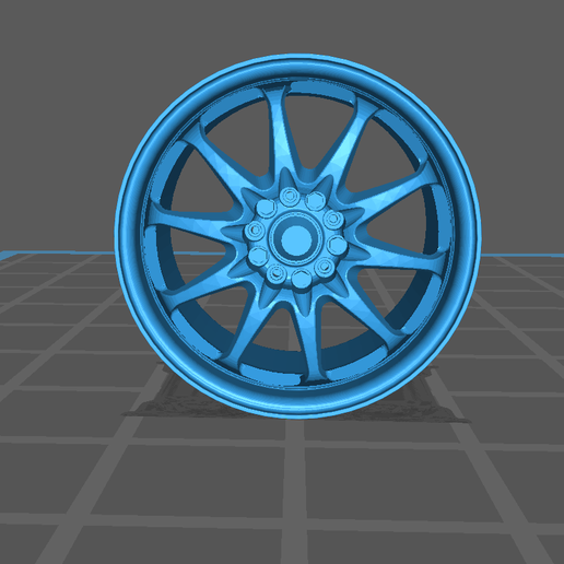 1 24 scale oz racing rims honda - 18 195mm jdm cars tool car ozracing wheels wheel enkei tamiya fujimi aoshima rim 3D print model - Mito3D