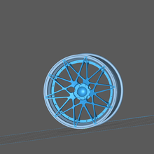 1 24 scale rotiform wheels 19 205 mm - tamiya fujimi aoshima tool car rims wheel rim 3d print model - Mito3D