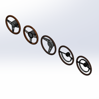 1 24 escala direccion rueda paquete Clásico calle 3d print model - Mito3D