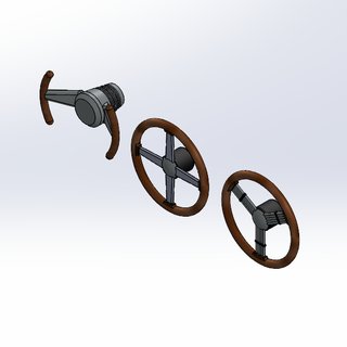 1 24 échelle pilotage roue pack 2 chaud barre rat 3d print model - Mito3D