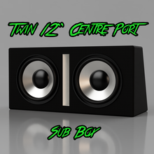 1 24 twin 12 centre port box audio subwoofer sound diorama 3d print model - Mito3D