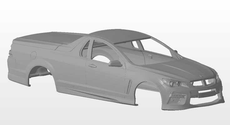1 24 vf holden kuru ute scale bodies monaro gts avustralyalı kas araba araç vücut 3d print model - Mito3D