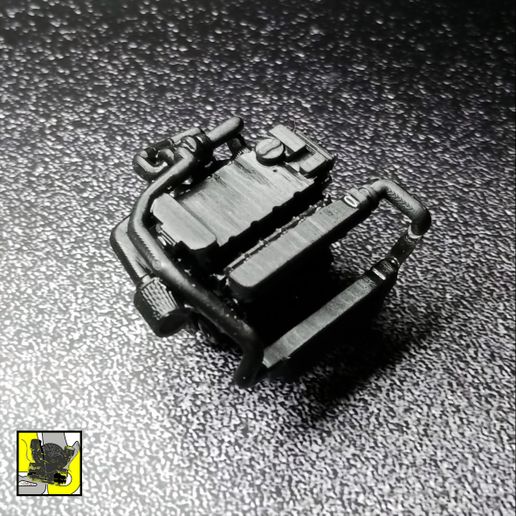 1 24 volkswagen 20v turbo motore scala modello kit tamiya aoshima pressofuso jdm macchina miniatura toyota nissan vr6 sr20 4age 2jz 13b 3D print model - Mito3D