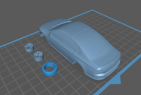 1 24 volkswagen passat b8 diecast toy resin car 3d print model - Mito3D