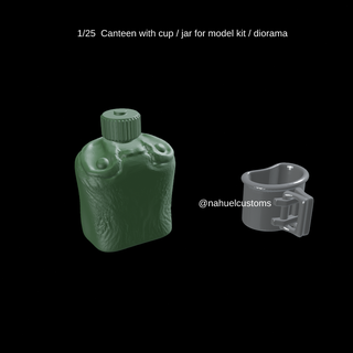 1 25 mensa tazza vaso modello kit diorama militar militare campeggio rc pressofuso personalizzato figura miniatura 3d print model - Mito3D