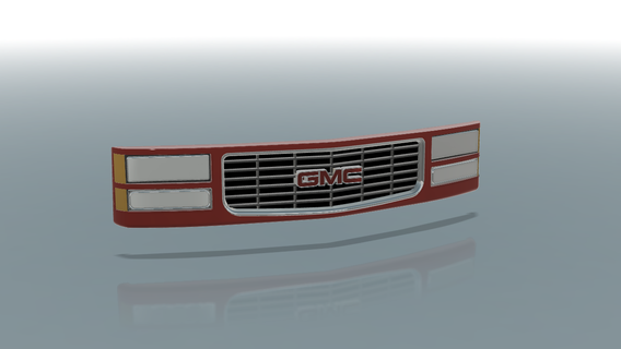 1 25 gmc obs grill old release amt silverado kit chevy custom scale model 3d print model - Mito3D