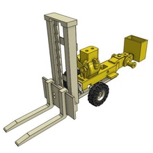 1 25 gt5 de la carretilla elevadora conversión varios elevador horquilla equipo tractor jardín el 3d print model - Mito3D