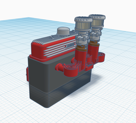 1 25 aturdimiento grueso caza derecho 6 partes paquete juego caliente varilla hotrod revell modelo coche vehiculo camión 32 vado rata lowrider calle v8 24 sobrealimentador turbo moccolluch frenzel 3d print model - Mito3D