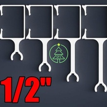 1 2 emt 4 x3 downspout mount zip tie wire channel christmas clamp ws2811 xlights outdoor garden 3d print model - Mito3D
