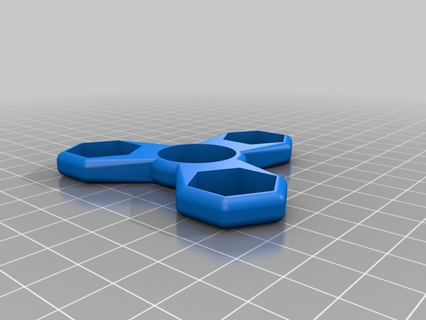 1 2 hex spinner personalizado brinquedo 3d print model - Mito3D