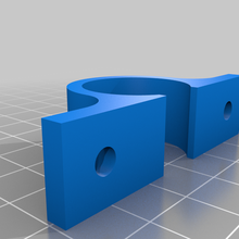 1 2 pipe shelf clip household 3d print model - Mito3D
