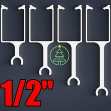 1 2 pvc 4 x3 downspout mount zip tie christmas clamp pipe sch40 support ws2811 xlights outdoor garden 3d print model - Mito3D