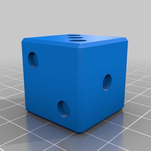 1 3 game dice 3D print model - Mito3D