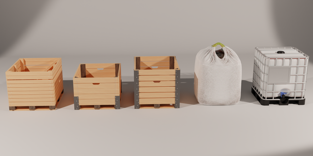1 32 crates mauser big bag 3d print model - Mito3D