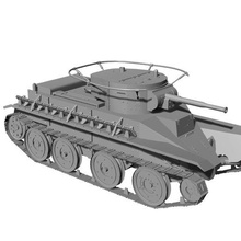 1 35 72 48 16 soviético espanhol Civil guerra bt 5 tanque detalhado jogos escala modelo ww2 wwii kits 3d print model - Mito3D