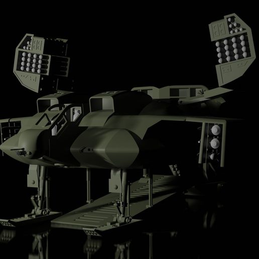 1 35 alieni dropship cheyenne 3D print model - Mito3D