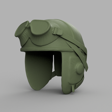 1 35 american ww2 tank crash helmet goggles 3d print model - Mito3D