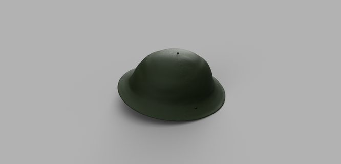 1 35 brodie helmet scrim british ww2 soldier scale scalemodelling scalemodel 3d print model - Mito3D