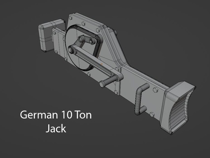 1 35 german 10 ton vehicle jack block ww2 panzer tank wehrmacht diorama accessory model 3d print model - Mito3D