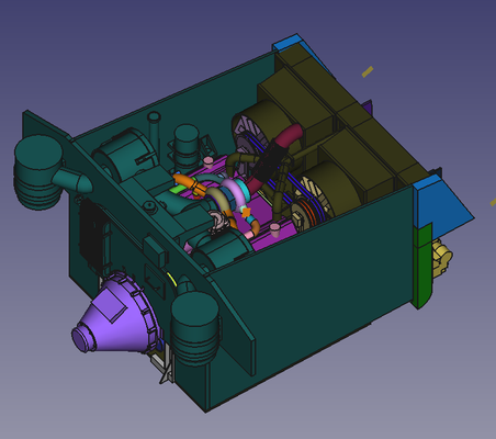1 35 idf m50 m51 cummins engine set - m4a4 hull game sherman update 3d print model - Mito3D