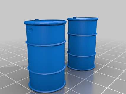 1 35 scale 55 gallon drums 3d printing 3d print model - Mito3D