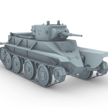 1 35 escala modelo soviético bt 5 espanhol Civil guerra tanque 3d print model - Mito3D