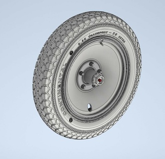 1 35 scale wheels sdkfz10 sdkfz250 1-35 ww2 3d print model - Mito3D