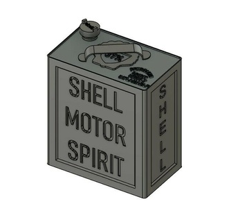 1 35 shell 'flimsy' 2 gallon fuel canister model kit tank 48 72 jerry revell tamiya airfix scale army petrol accesories diorama 3d print model - Mito3D