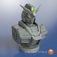 1 35 Titan 04 buste alias rx 78 3d print model - Mito3D