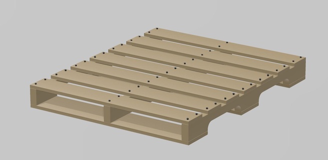 1 35 wooden pallet 40 x48 military diorama 3d print model - Mito3D