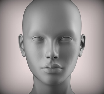1 3d head face female character women teenager portrait doll bjd low-poly model ooak eyes girl torso men print bust people 3d print model - Mito3D