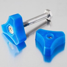 1 4-20 nut knob tool parts 3d print model - Mito3D