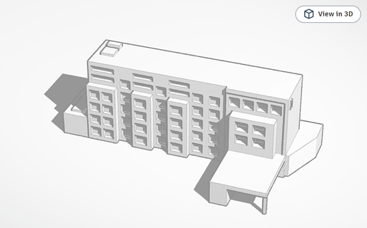 1 400 aéroport Hôtel modèle aviation bâtiment conception diorama architecture 3d print model - Mito3D
