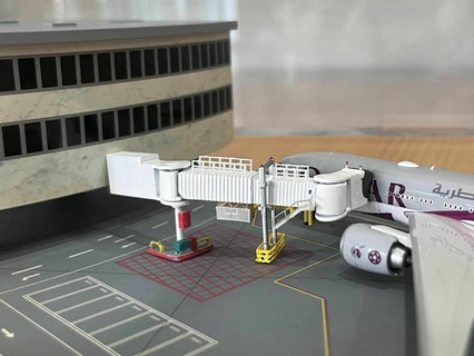 1 400 jet puente potenciar equipo aeropuerto 3d print model - Mito3D