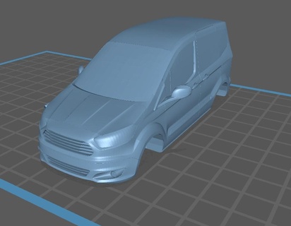 1 43 gué transit courrier 2020 moulé pression jouet voiture échelle 3d print model - Mito3D