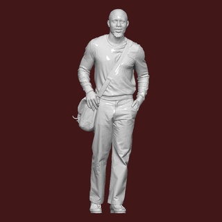 1 43 homem carregando ombro Bolsa diorama diecast 64 corpo 32 brincar miniatura humano miniaturas estatuetas 3d print model - Mito3D