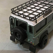 1 43 scale model land rover defender 110 roof rack & ladder car 1/43 1:43 7mm printable diorama layout accessory 3d print model - Mito3D