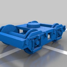 1 48 4 tekerlek Demiryolu kamyon Araçlar 3d print model - Mito3D