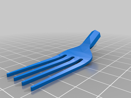 1 4 screwdriver fork adapter fork screwdriver spoon tool utencil hand tools tools diy  3d print model - Mito3D