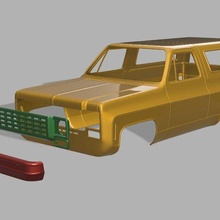 1 5 ölçek chevy ceket rc vücut fg canavar kamyon 3d print model - Mito3D
